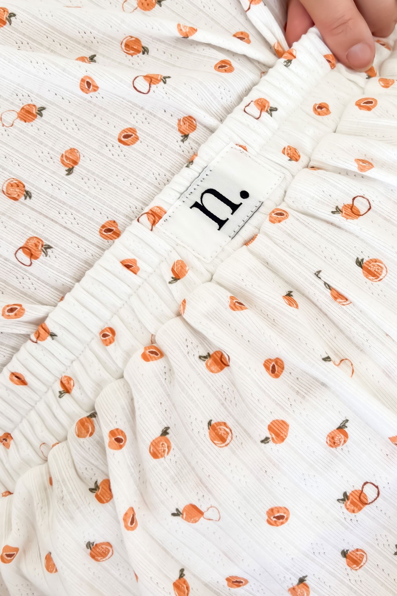 Slumber Frill PJ Set Peaches Pointelle